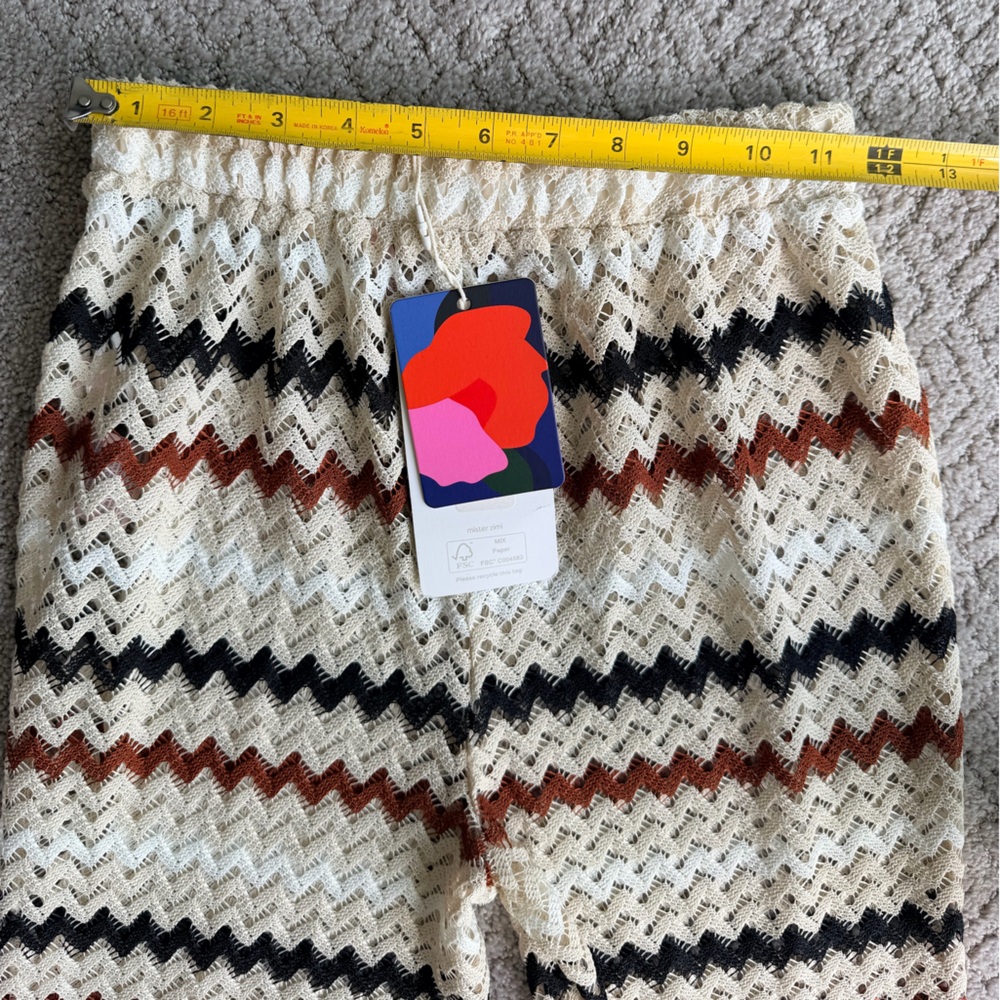 NWT Mister Zimi Resort-Wear Multi Color Chevron
Knit Ibiza Set. Size Small - Picture 6 of 8
